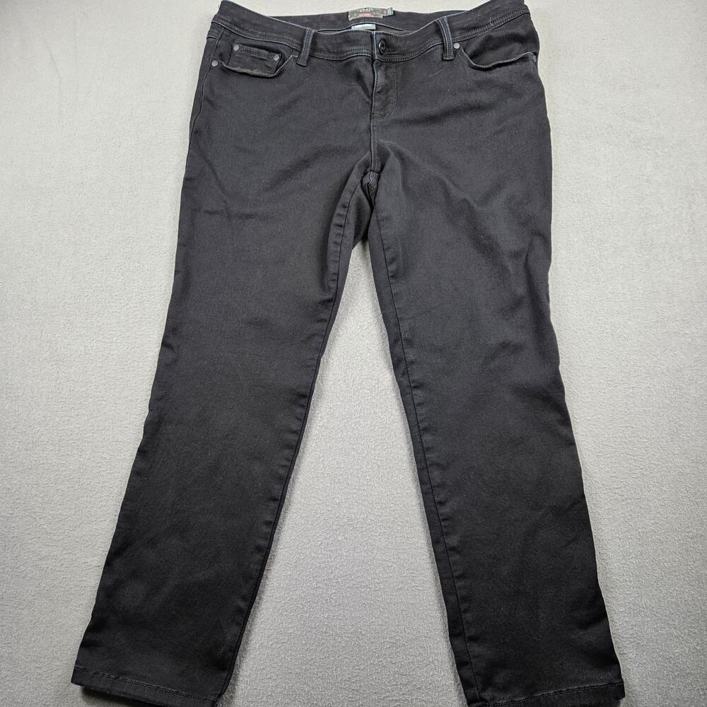 Torrid Luxe Skinny Pants Womens 18 R Sateen Stretch Black